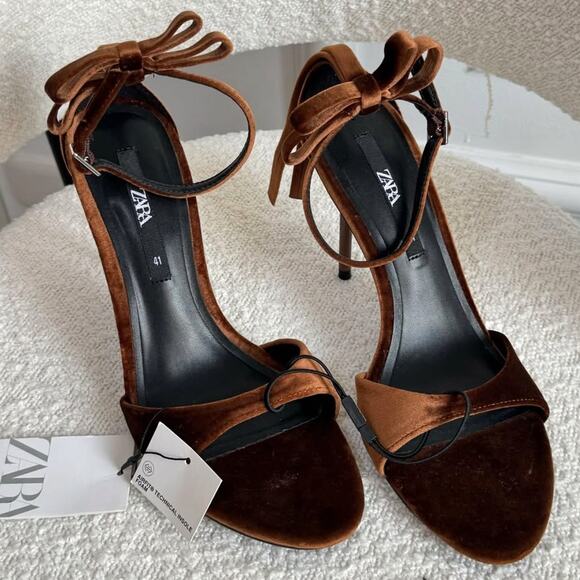 ZARA High Heels with Bow NWT - Picture 4 of 16